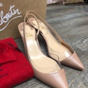Christian Louboutin OPTISEXY 70 NAPPA/PVC COLOR NUDE